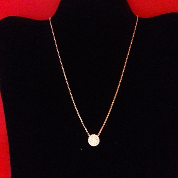 Silver Studio Rose Gold Cubic Zirconia Necklace - Picture 2 of 3